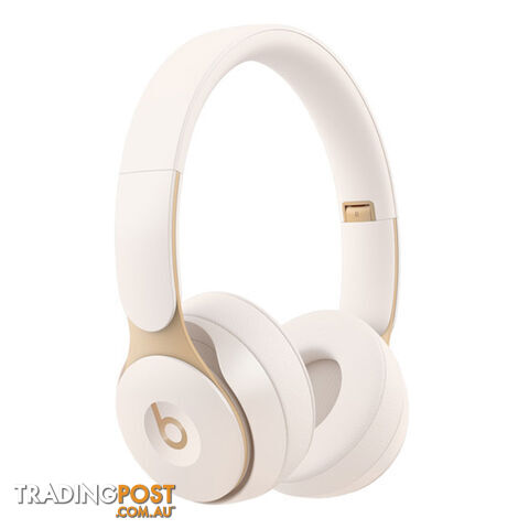 Beats Solo Pro Wireless Noise Cancelling Headphones - Ivory - MRJ72FE/A - White - 190199534100