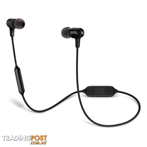 JBL E25BT Wireless In-Ear Headphones - Black - JBLE25BTBLK - Black - 6925281921087
