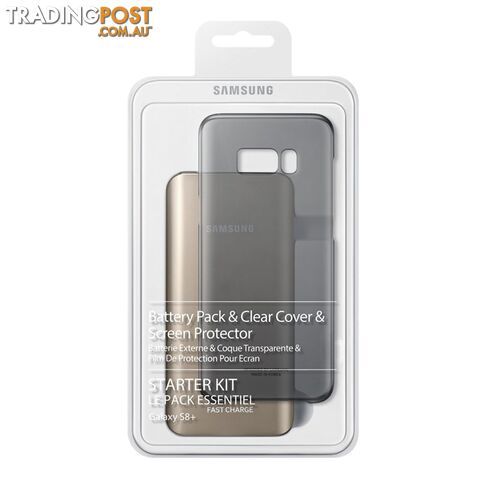 Samsung Galaxy S8+ Plus Starter Kit (Battery Pack, Clear Cover, Cable, Screen...