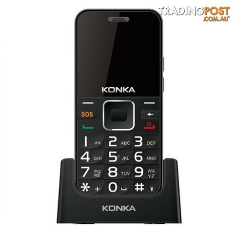 Konka U6 (3G, Keypad, 5MP) - Black/Silver