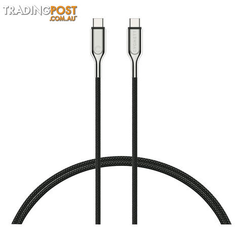 Cygnett Armoured USB 2.0 1m Braided USB-C to USB-C Cable - Black