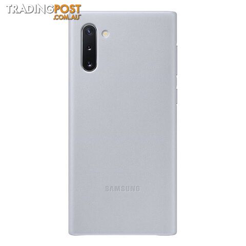 Samsung Galaxy Note 10 Leather Back Cover - Grey