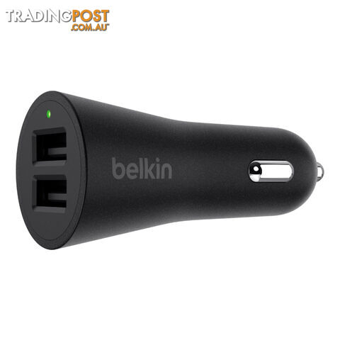Belkin 24W Boostup 2-Port Car Charger - Black