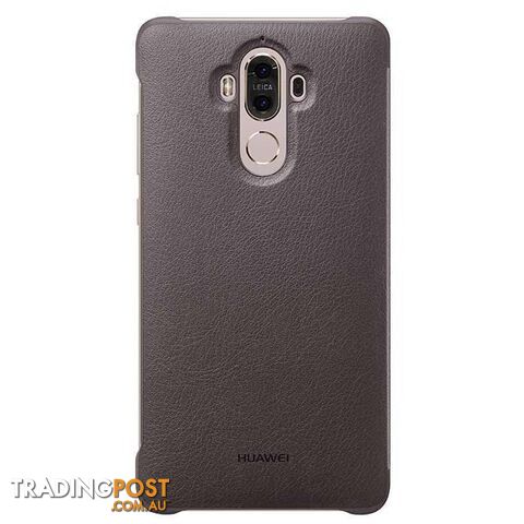 Huawei Mate 9 Smart View Flip Case - Mocha Brown