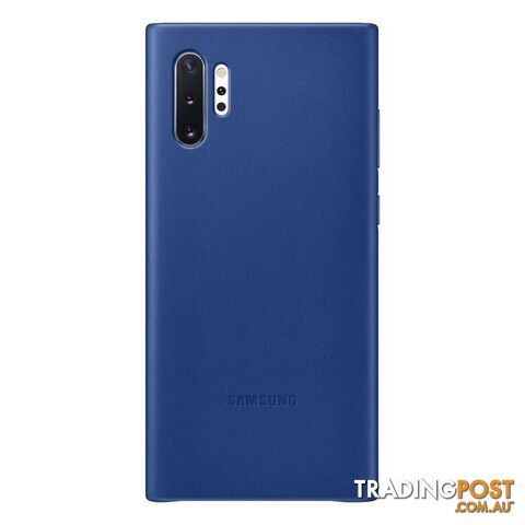Samsung Galaxy Note 10+ Plus Leather Back Cover - Blue