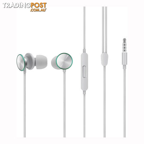 Oppo O-Fresh Stereo Earphones MH151 with 3.5mm Headphone Jack - Grey - MH151 - Grey - 6944284641587