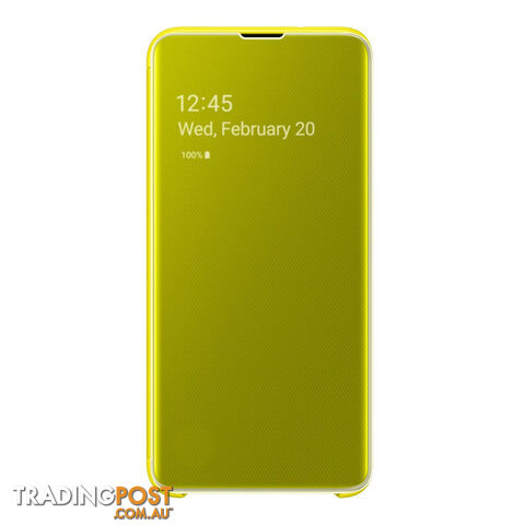 Samsung Galaxy S10e Clear View Cover - Yellow - photo 1 of 1