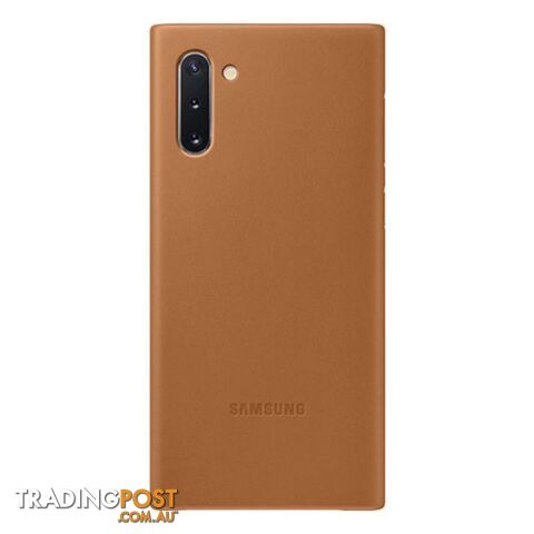 Samsung Galaxy Note 10 Leather Back Cover - Brown