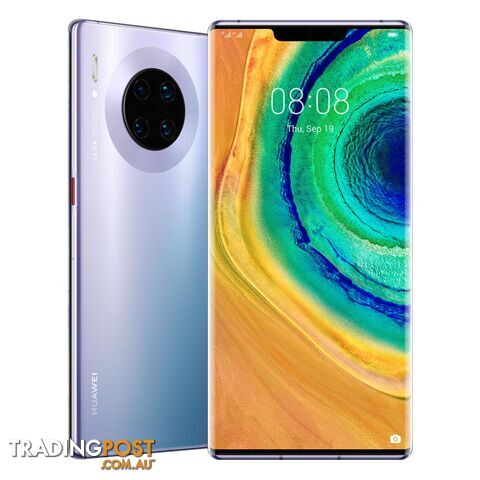 Huawei Mate 30 Pro (Dual SIM 4G/4G, 256GB/8GB) - Space Silver - LIO-L29 - Silver - HWM30PSLV