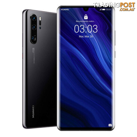 Huawei P30 Pro (Dual SIM 4G/4G, 256GB/8GB) - Black - VOG-L29 - Black - HWP30PBLK