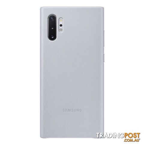 Samsung Galaxy Note 10+ Plus Leather Back Cover - Grey