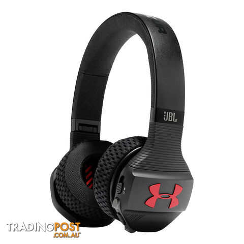 JBL Under Armour UA Sport Wireless Train On-Ear Headphones - Black / Red - UAONEARBTBKR - Black - 6925281938030