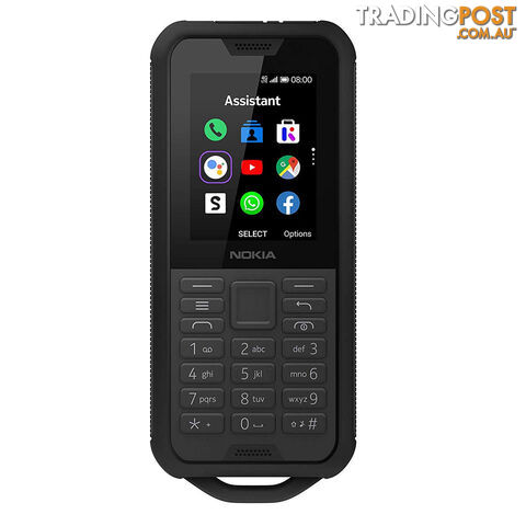 Nokia 800 Tough (4G/LTE, IP68, Keypad) - Black Steel - 16CNTB21A03 - Black -...