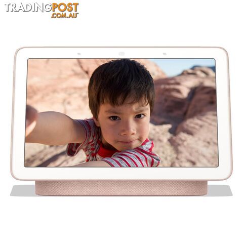 Google Home Nest Hub Smart Display & Home Assistant - Sand - GA00517-AU - Pink - 842776107343