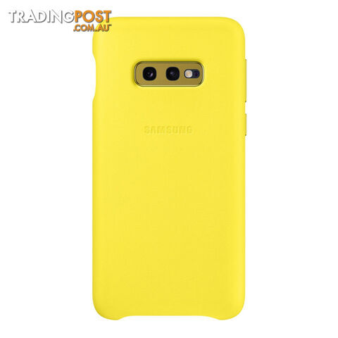 Samsung Galaxy S10e Leather Back Cover - Yellow