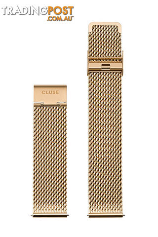 Cluse 20mm Watch Strap Gold Mesh CS1401101062 - 8719743375635