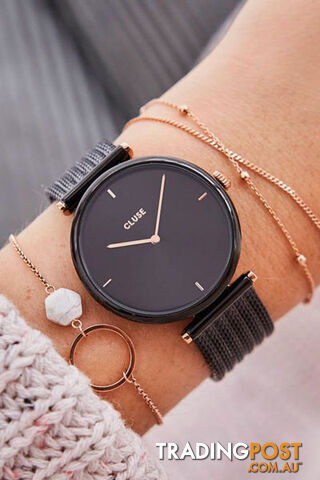 Cluse Triomphe Black/Rose Gold Mesh Watch CW0101208004 - 8719743374164 - photo 4 of 6