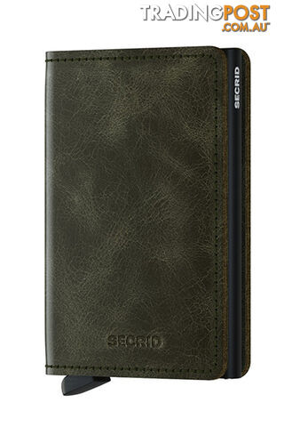 Secrid Slimwallet Vintage Olive-Black Wallet SC7346