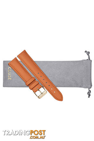 Cluse 18mm Watch Strap Sunset Orange/ Gold Leather CS1408101086 - 8719743376397 - photo 2 of 3