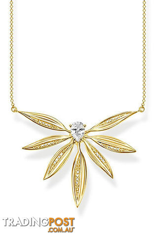 Thomas Sabo Necklace Leaves Large Gold TKE1950Y - 4051245475623