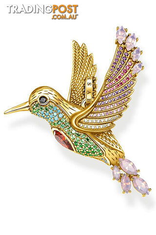 Thomas Sabo Pendant Colourful Hummingbird Gold TPE875Y - 4051245475753