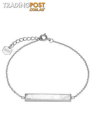 Cluse Idylle Marble Bar Chain Silver Bracelet CLJ12012 - 8718924597699