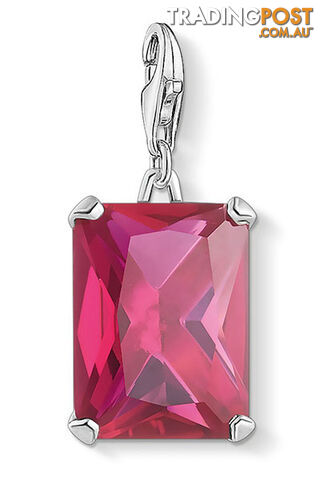 Thomas Sabo Charm Pendant Large Hot Pink Stone CC1834 - 4051245477382
