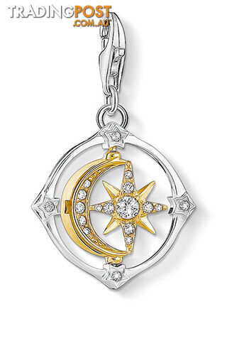 Thomas Sabo Charm Pendant Moveable Moon & Star CC1815 - 4051245456677