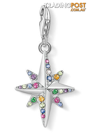 Thomas Sabo Charm Pendant Colourful Star, Silver CC1817 - 4051245456653