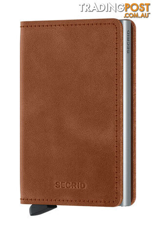 Secrid Slimwallet Vintage Cognac-Silver Wallet SC8060