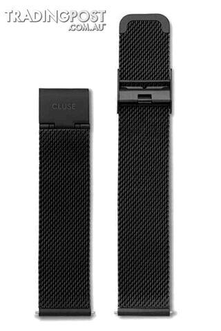 Cluse 18mm Watch Strap Mesh Black CLS048 - 8718924594377