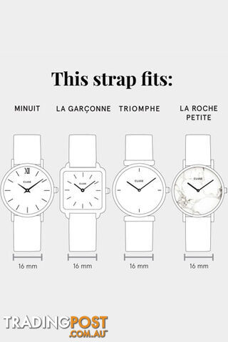 CLUSE 16mm Watch Strap Pink/Silver CLS313 - 8718924593608 - photo 3 of 4