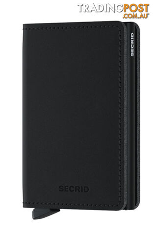 Secrid Slimwallet Vegan Soft Touch Black Wallet SC7605