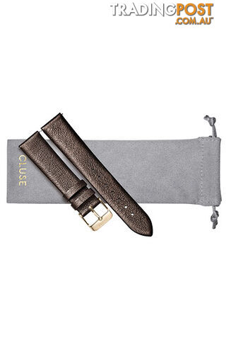 Cluse 18mm Watch Strap Chocolate Brown Metallic/Gold CS1408101057 - 8719743375369 - photo 2 of 3