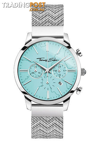 Thomas Sabo Men's Watch Chronograph Arizona Spirit Turquoise TWA0366 - 4051245472868