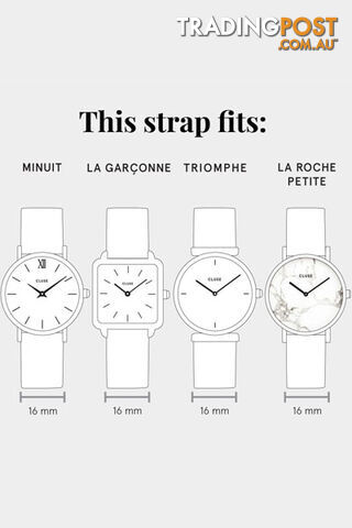 Cluse 16mm Watch Strap Pink/Rose Gold CS1408101026 - 8719743374539 - photo 3 of 4