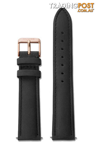 Cluse 18mm Watch Strap Black/Rose Gold CS1408101001 - 8719743374287