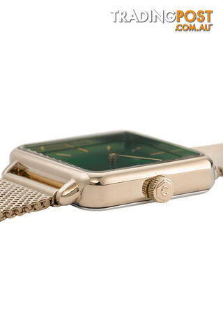 Cluse La Tetragone Mesh Gold/Forest Green Watch CL60014 - 8719743371279 - photo 5 of 5