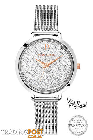 Pierre Lannier La Petite Cristal Silver White Swarovski Dial/Silver Mesh Watch 107J608