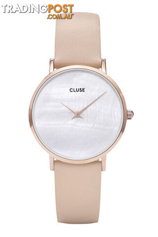 Cluse Minuit La Perle Rose Gold White Pearl/Nude Watch CL30059 - 8719743370821