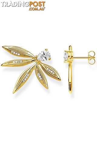 Thomas Sabo Ear Studs Leaves Gold TH2106Y - 4051245474329