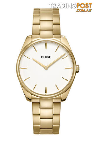 Cluse Feroce Gold White/Gold Link Watch CW0101212005 - 8719743376250