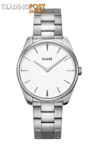 Cluse Feroce Silver White/Silver Link Watch CW0101212003 - 8719743376236