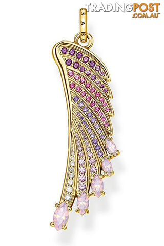 Thomas Sabo Pendant Bright Gold-coloured Hummingbird Wing TPE876Y - 4051245475814