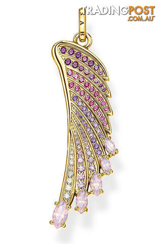 Thomas Sabo Pendant Bright Gold-coloured Hummingbird Wing TPE876Y - 4051245475814