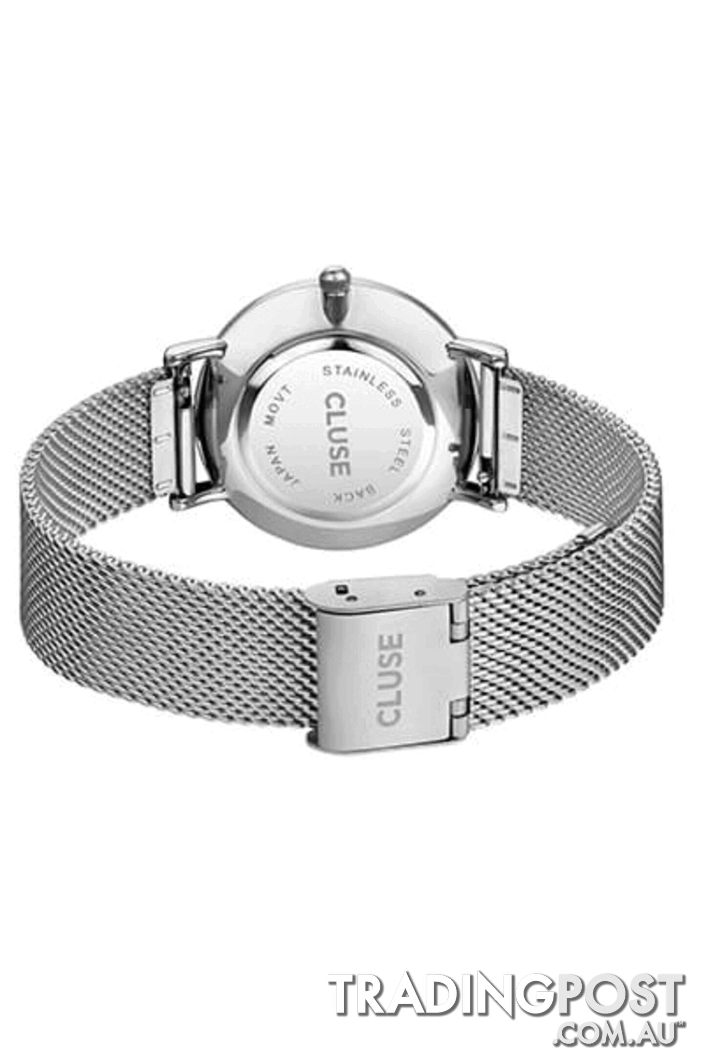 Cluse Minuit Mesh Silver/White Watch CW0101203002 - 8719743373495