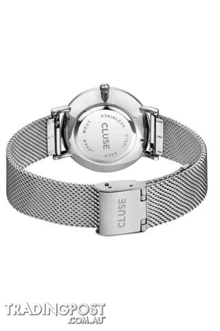 Cluse Minuit Mesh Silver/White Watch CW0101203002 - 8719743373495