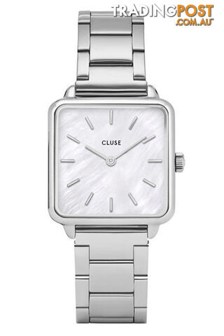 Cluse La Tetragone Three Link Silver/White Pearl CL60025S - 8719743372368