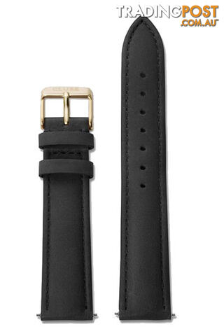 Cluse 18mm Watch Strap Black/Gold CS1408101007 - 8719743374348