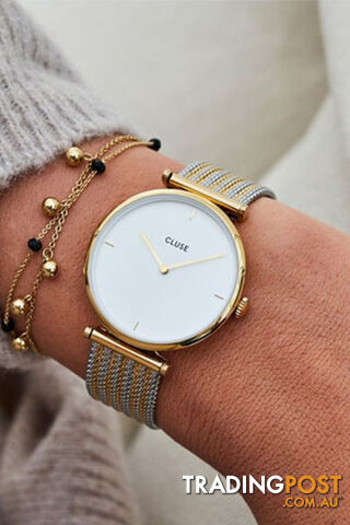 Cluse Triomphe Gold Bicolor Mesh Watch CL61002 - 8718924599983 - photo 5 of 7